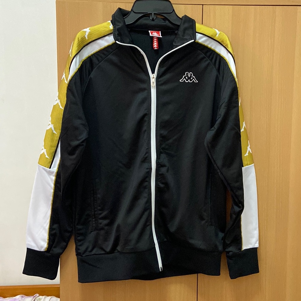 Kappa Black Golden Zip Up Sweater